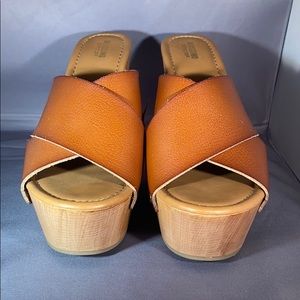 Classic brown wedges